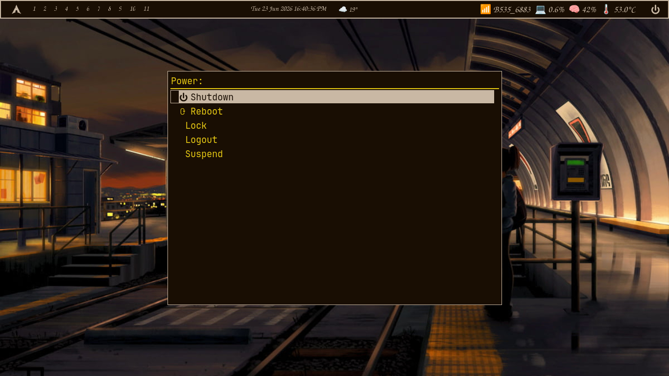 Power Menu